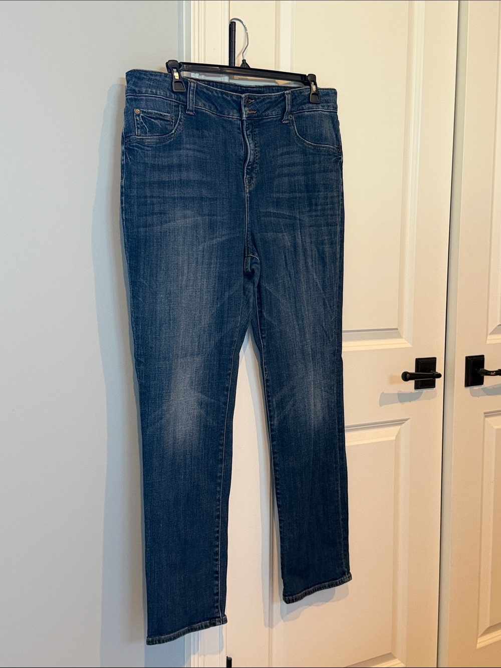 Classic Dark Wash Straight-Leg Jeans
